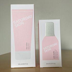NIB Saturday Skin Rise Shine Gentle Cleanser & Wide Awake Brightening Eye Cream